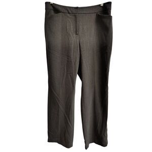 Anne Klein Women's Dark Gray Size 12 Stretch High Rise‎ Dress Pants